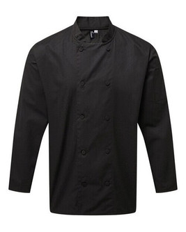 Premier Workwear PR903 - Professional Chef's Long Sleeve Jacket with Mesh Back