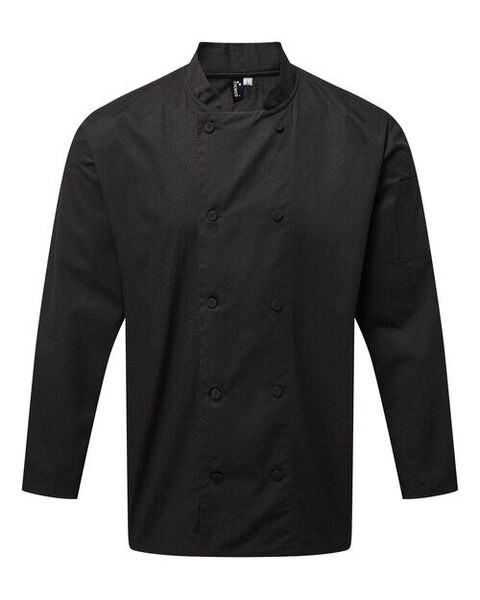 Premier Workwear PR903 - Professional Chef's Long Sleeve Jacket with Mesh Back