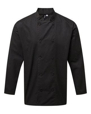 Premier Workwear PR903 - Professional Chefs Long Sleeve Jacket with Mesh Back