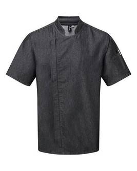 Premier Workwear PR906 - Professional Chef's Short Sleeve Zip Jacket