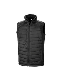 Result R238X - Eco-Friendly Black Softshell Gilet with Recycled Padding