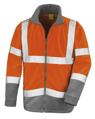 Result R329X - High-Visibility Reflective Safety Microfleece Jacket