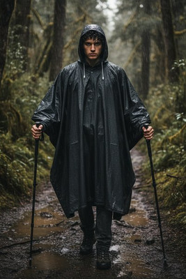 Splashmac SC010 - Ultimate PVC Rain Poncho with Groundsheet Feature