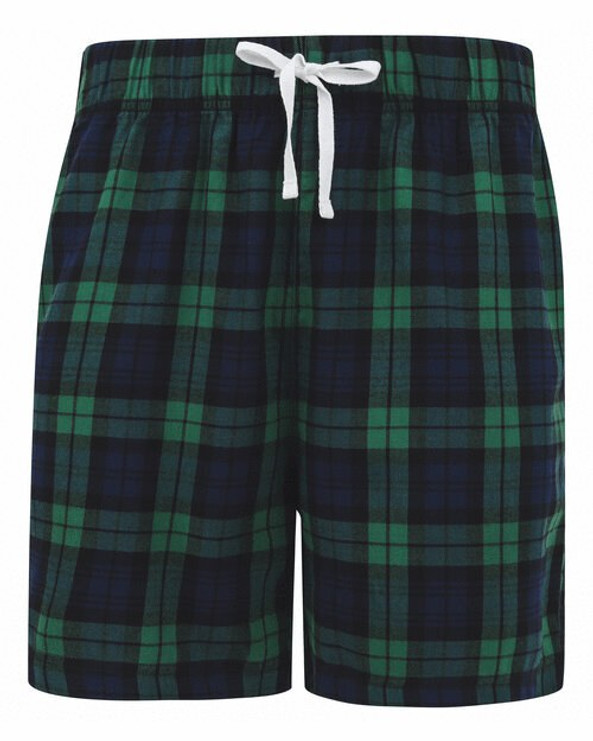 Skinni Fit SF082 - Men's Comfortable Tartan Cotton Lounge Shorts