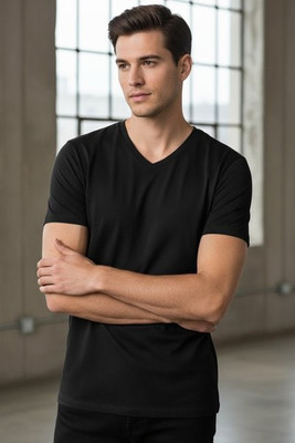 Skinni Fit SF122 - Men's Premium Soft Stretch V-Neck Longline Tee