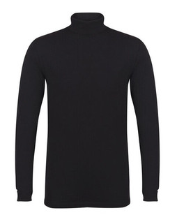 Skinni Fit SF125 - Mens Premium Cotton Roll Neck Longline Top