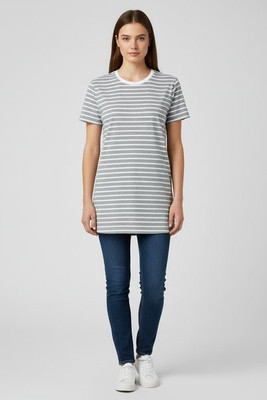 Skinni Fit SF202 - Premium Unisex Striped Cotton Jersey T-Shirt