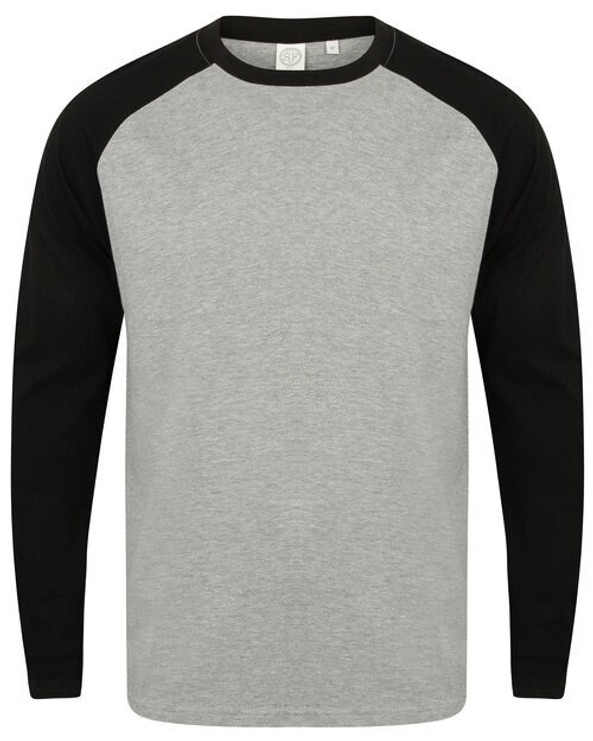 Skinni Fit SF271 - Men's Premium Long Sleeve Raglan Baseball Tee