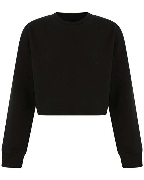 Skinni Fit SM515 - Kids Oversized Cropped Fleece Sweatshirt