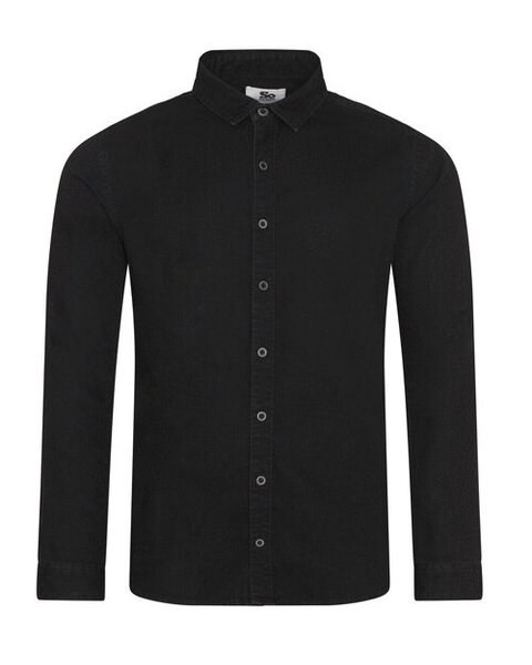 SO DENIM SD040 - Modern Fit Cotton Denim Shirt with Satin Weave