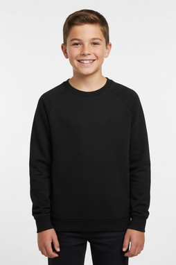 Fruit of the Loom 62-039-0 - Premium Kids Raglan Sweatshirt with Cotton Lycra Rib