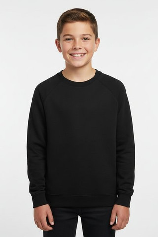 Fruit of the Loom 62-039-0 - Premium Kids Raglan Sweatshirt with Cotton Lycra Rib