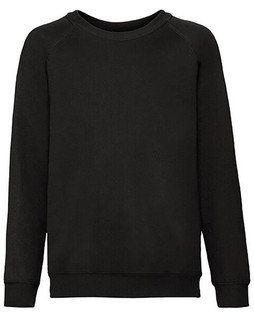 Fruit of the Loom 62-039-0 - Premium Kids Raglan Sweatshirt with Cotton Lycra Rib