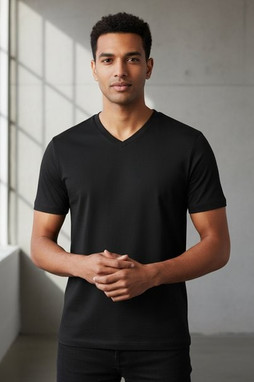 Fruit of the Loom 61-426-0 - Premium Cotton V-Neck T-Shirt for Enhanced Printability