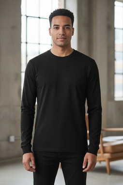 Fruit of the Loom 61-428-0 - Premium Cotton Long Sleeve T-Shirt for Men