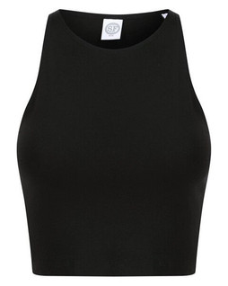 Skinni Fit SK106 - Womens Cotton Blend Racerback Cropped Top