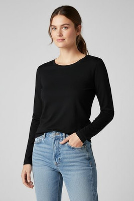 Skinni Fit SK124 - Women's Ultra Soft Long Sleeve Stretch Tee