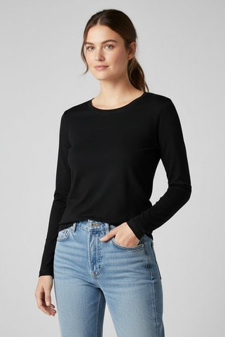 Skinni Fit SK124 - Womens Ultra Soft Long Sleeve Stretch Tee