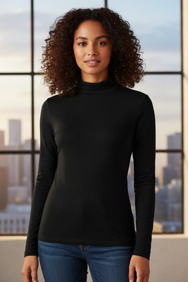 SKINNI FIT SK125 - LADIES FEEL GOOD STRETCH ROLL NECK TOP