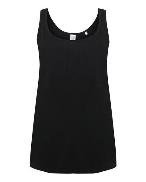 Skinni Fit SK234 - Women's Relaxed Fit Scoop Neck Lounge Vest
