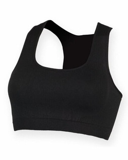 Skinni Fit SK235 - Womens High-Performance Racerback Crop Top