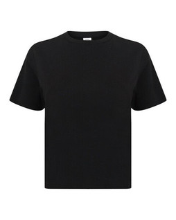 Skinni Fit SK237 - Womens Cropped Boxy T-Shirt with Stretch Neckline