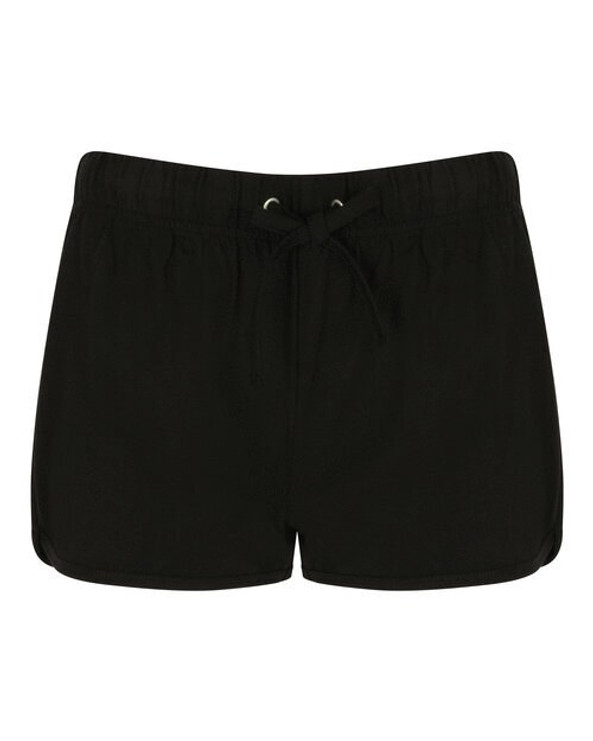 Skinni Fit SK069 - Women's Retro Cotton Shorts with Contrast Binding