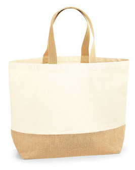 Westford mill W452M - Extra Large Premium Cotton Canvas Tote Bag