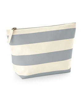 Westford mill W684 - Durable Nautical Striped Canvas Accessory Bag