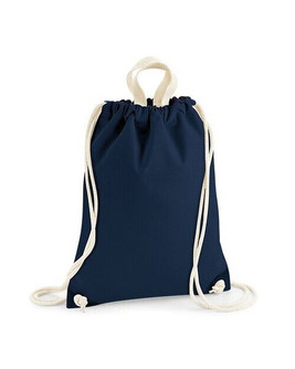 Westford mill W686 - Nautical Striped Cotton Canvas Drawstring Bag