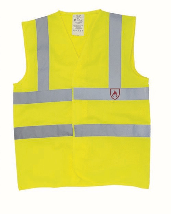 YOKO HVW100FR - HV FLAMERETARDANT WAISTCOAT CLASS 2