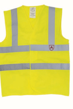 YOKO HVW100FR - HV FLAMERETARDANT WAISTCOAT CLASS 2