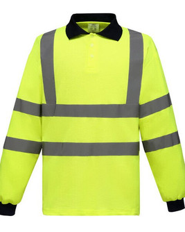 Yoko HVJ310 - High Visibility Long Sleeve Reflective Polo Shirt