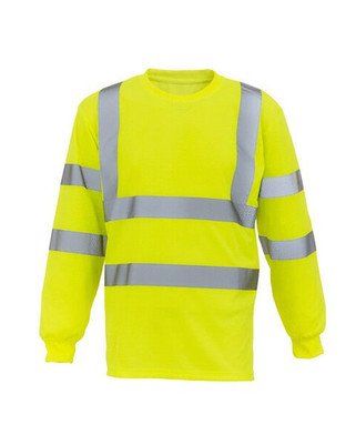 Yoko HVJ420 - High Visibility Long Sleeve Safety T-Shirt