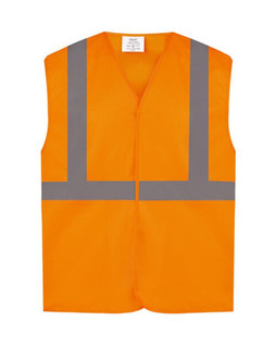 YOKO HVW118PE - HI-VIS RAILWAY WAISTCOAT