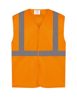 YOKO HVW118PE - HI-VIS RAILWAY WAISTCOAT