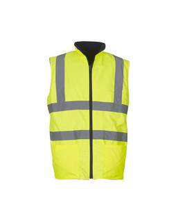 Yoko HV008F - High-Visibility Reversible Fleece Bodywarmer