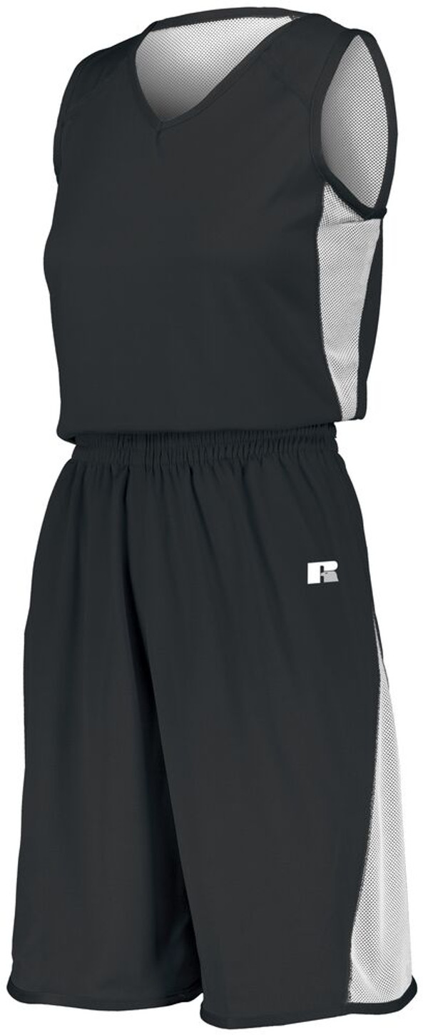 Russell 5R6DLX - Ladies Undivided Single Ply Reversible Shorts