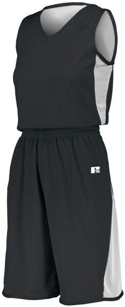 Russell 5R6DLX - Ladies Undivided Single Ply Reversible Shorts