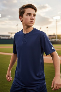 Russell 3R7X2B - Youth Performance Two Button Solid Jersey
