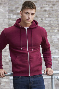 AWDIS JH250 - Felpa con cappuccio con zip biologica