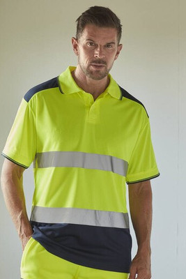 Yoko YK220 - High Visibility Two-Tone Reflective Polo Shirt