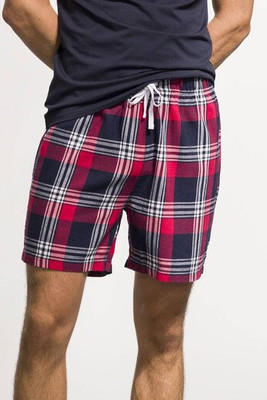 SF Men SF082 - Komfortable Herre Pyjamasshorts i Blød Flannel