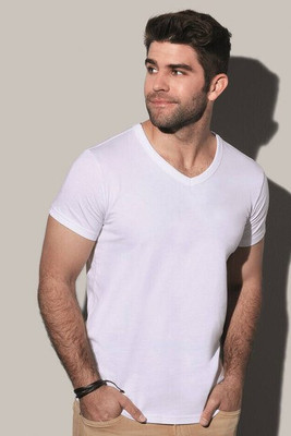 Stedman ST9010 - Premium Ringspun Cotton V-Neck T-Shirt for Men