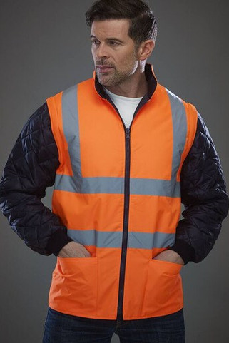 Yoko YK008SL - Quilted parka with detachable sleeves