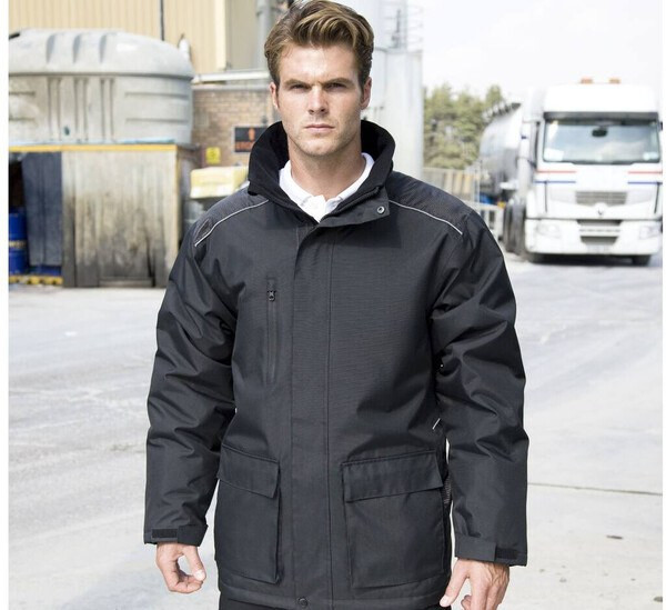 RESULT RS305 - Kestävä ja Lämmin Toppatakki Heijastavilla Yksityiskohdilla