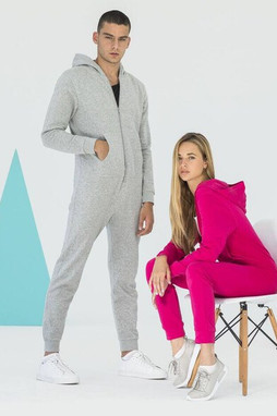 SF Men SF470 - Pyjama Confort Chic à Capuche Zippée