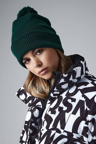 Beechfield BF439 - Beanie with fleece interior pompom