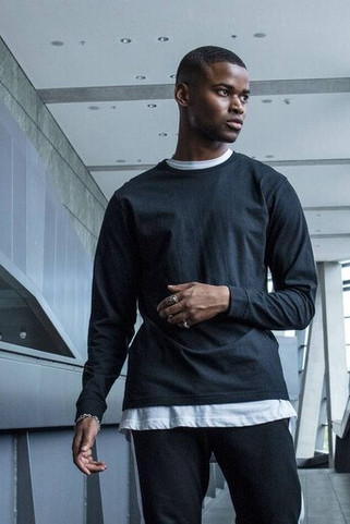 Build Your Brand BY091 - Komfortabler Herren Langarmshirt Klassiker