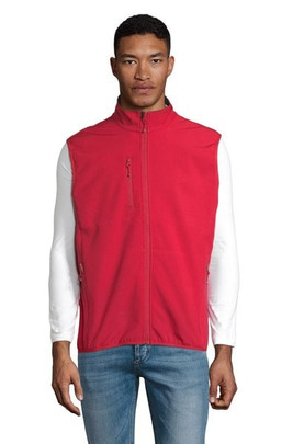 SOL'S 03825 - Pánská Softshell Vesta Falcon BW s Fleece Podšívkou